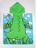 Kids Dinosaur  Patterned Hoodie Towel